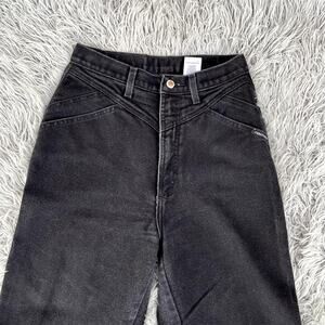 90s Rocky Mountain Black Denim Jeans High Rise Mom Jean Womens 11/12 Long Tall